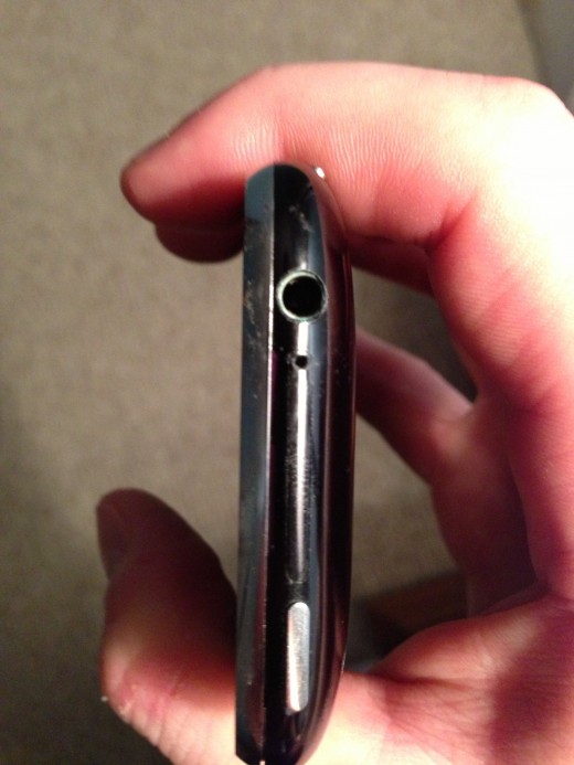 Turn off your iPhone and then locate the SIM card cover on your iPhone.