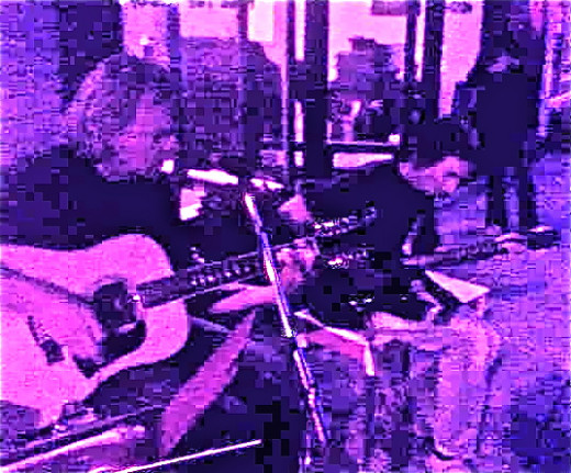 Michael Kruse and Roberto Falconieri Are "Knockin' on Heaven's Door" during the Sleepy Hollow First Friday in Vevay, Indiana Michael Kruse and Roberto Falconieri Are "Knockin' on Heaven's Door" during the Sleepy Hollow First Friday in Vevay, Indiana