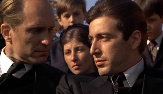 Michael Corleone and his loyal family lawyer Tom.