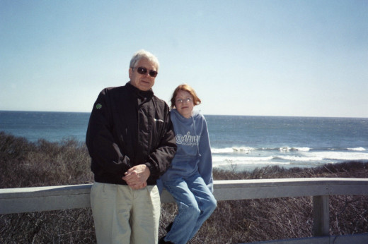 Chuck and my daughter Michaela when we took the kids on a trip to Cape Cod in 2006.
