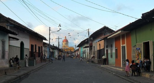 This typical Nicaraguan street in the town of Granada was photographed by Milei Vencel on November 23, 2011.