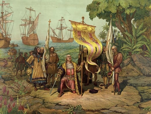 Christoper Columbus arrives in America, and not "Columbia"?