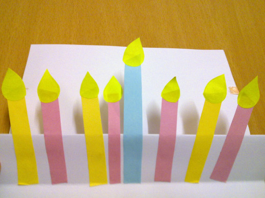 birthday candles flickering