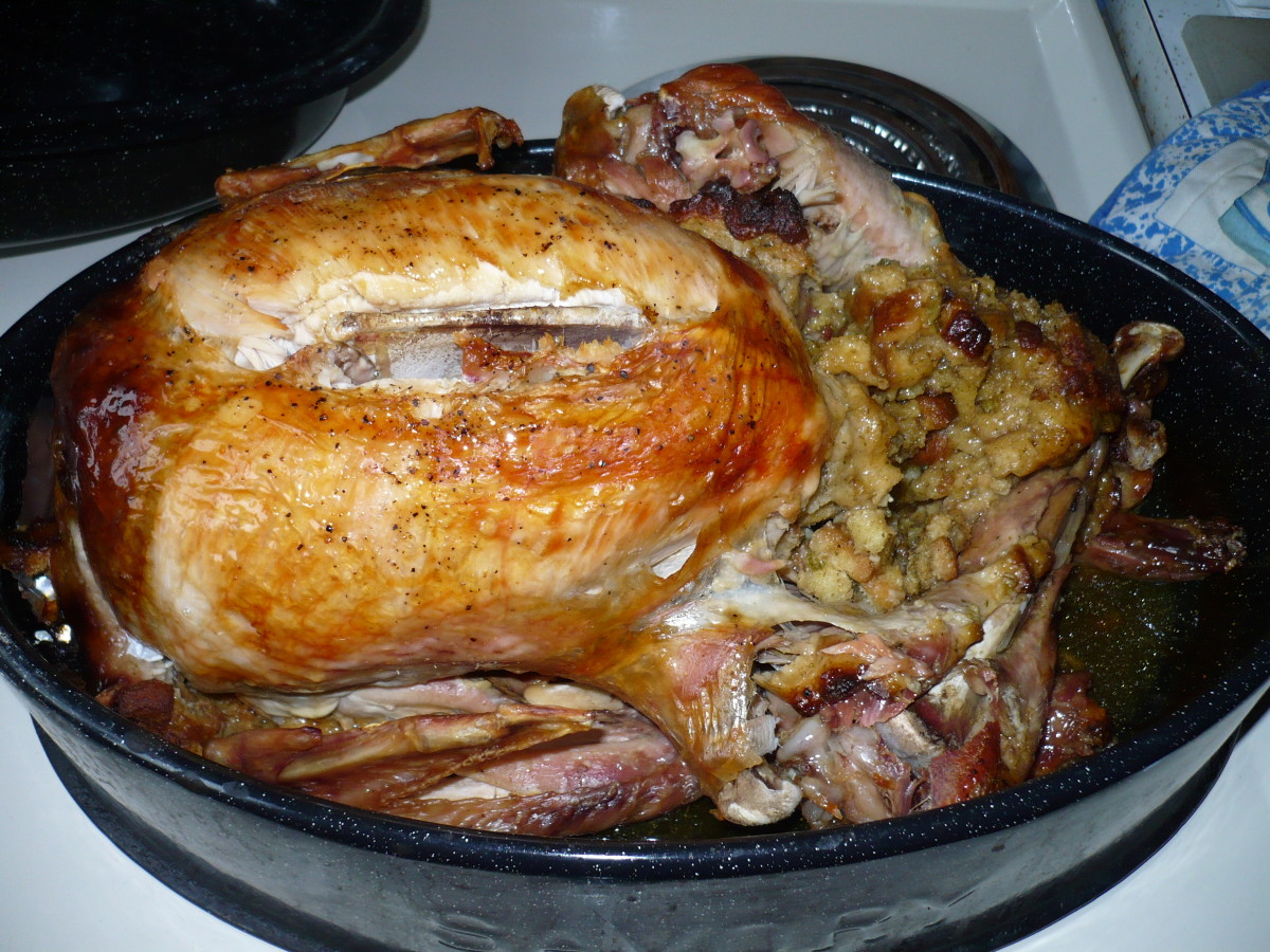 Awesome 12 pound Turkey with dressing for $13,00. What an easy, healthy Christmas dinner recipe.