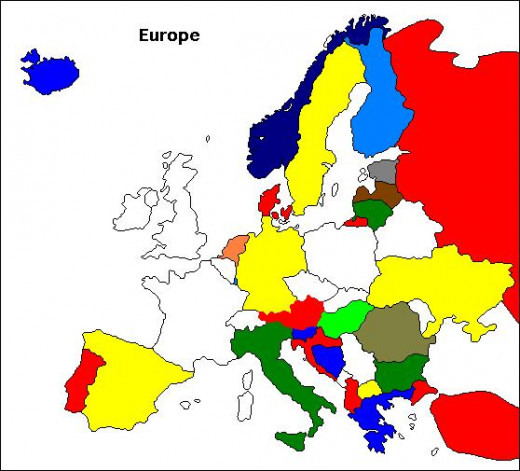 Map of countries that use the Europlug, even with some differences from the original.