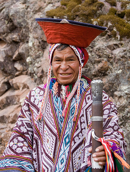 This Andean man in traditional dress was photographed by Cacophony on November 14, 2007.