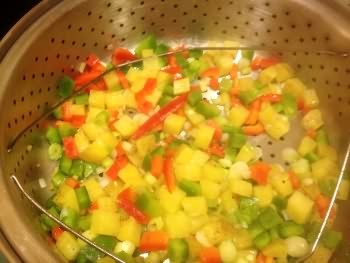 Diced Potatoes with Veggies