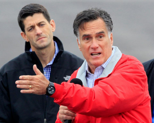 Ryan looks anxious for Romney to stop talking! 