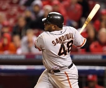 Pablo Sandoval of the San Francisco Giants