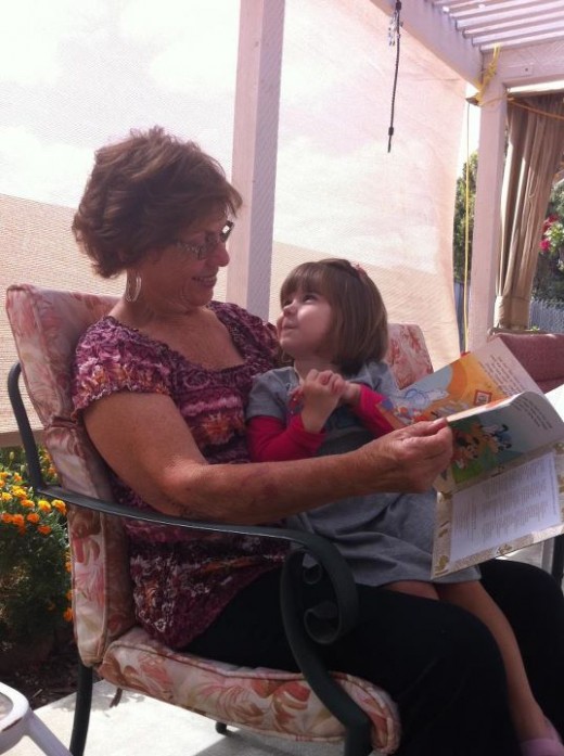 Grandma and great granddaughter Ava