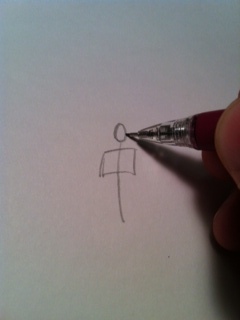 2) Add an oval on top of the line