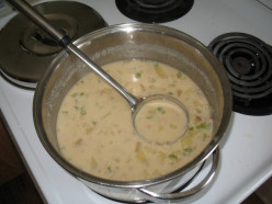Fast and easy clam chowder