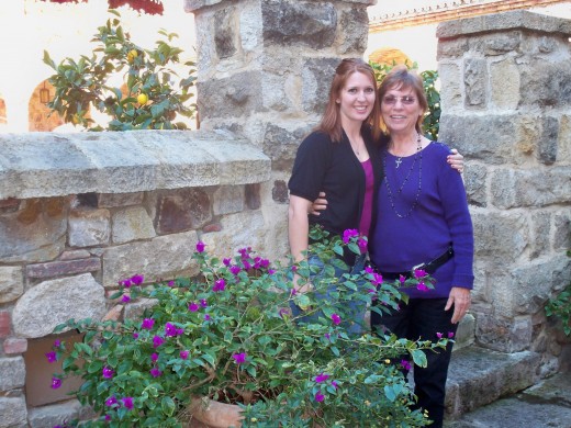 Daughter Kristen and me at Castello di Amorosa