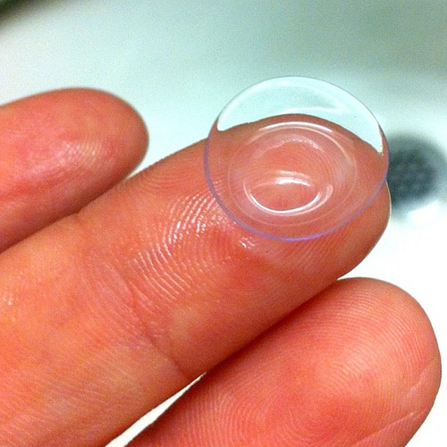 Many people use contact lenses instead of glasses to correct their vision.