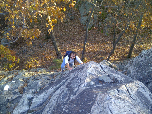 Scrambling is a fun feature of the Rock Circuit