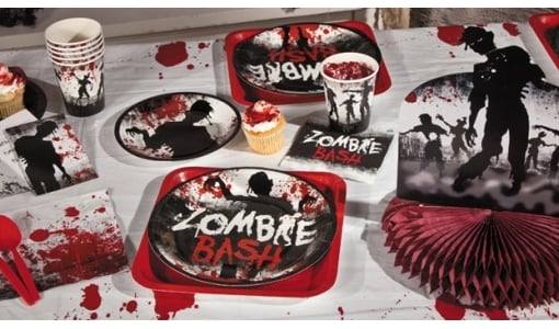 DEecorating a home for a zombie party is a fun task and one you can really let lose your creative side.