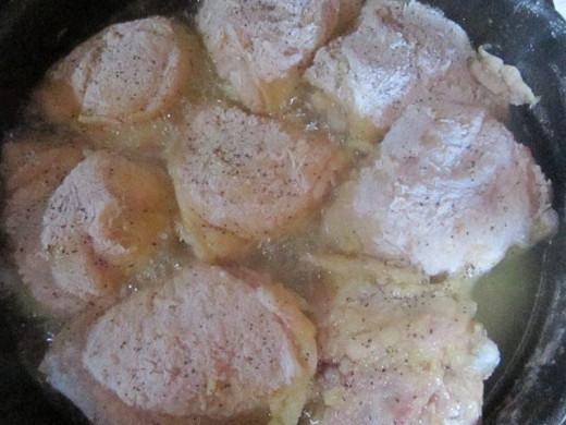 pan of battered chicken