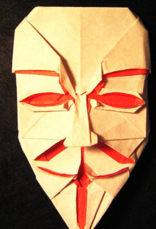 Guy Fawkes Template Mask 