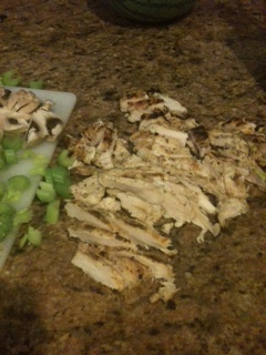 Chop the chicken