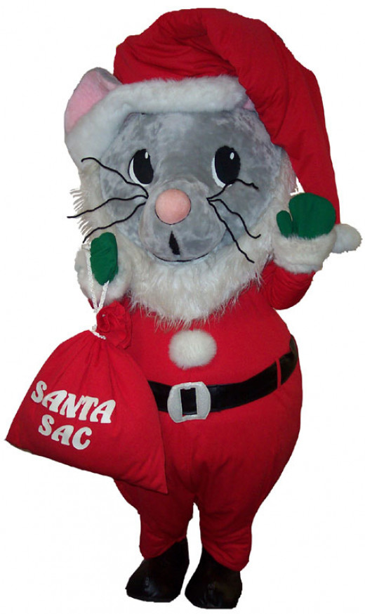 santa mouse stuffed animal