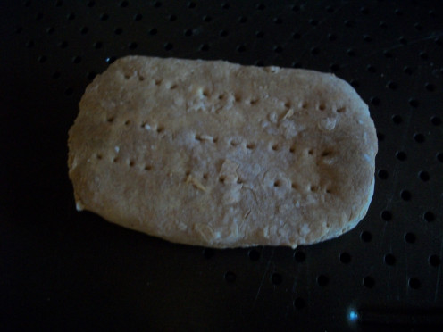 Baked lemon honey hardtack. Yummm!