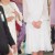 Kate wears white during a mosque visit. She wears a head covering and takes off her shoes while being shown around the mosque. Kate wears white during a mosque visit. She wears a head covering and takes off her shoes while being shown around the mosque.