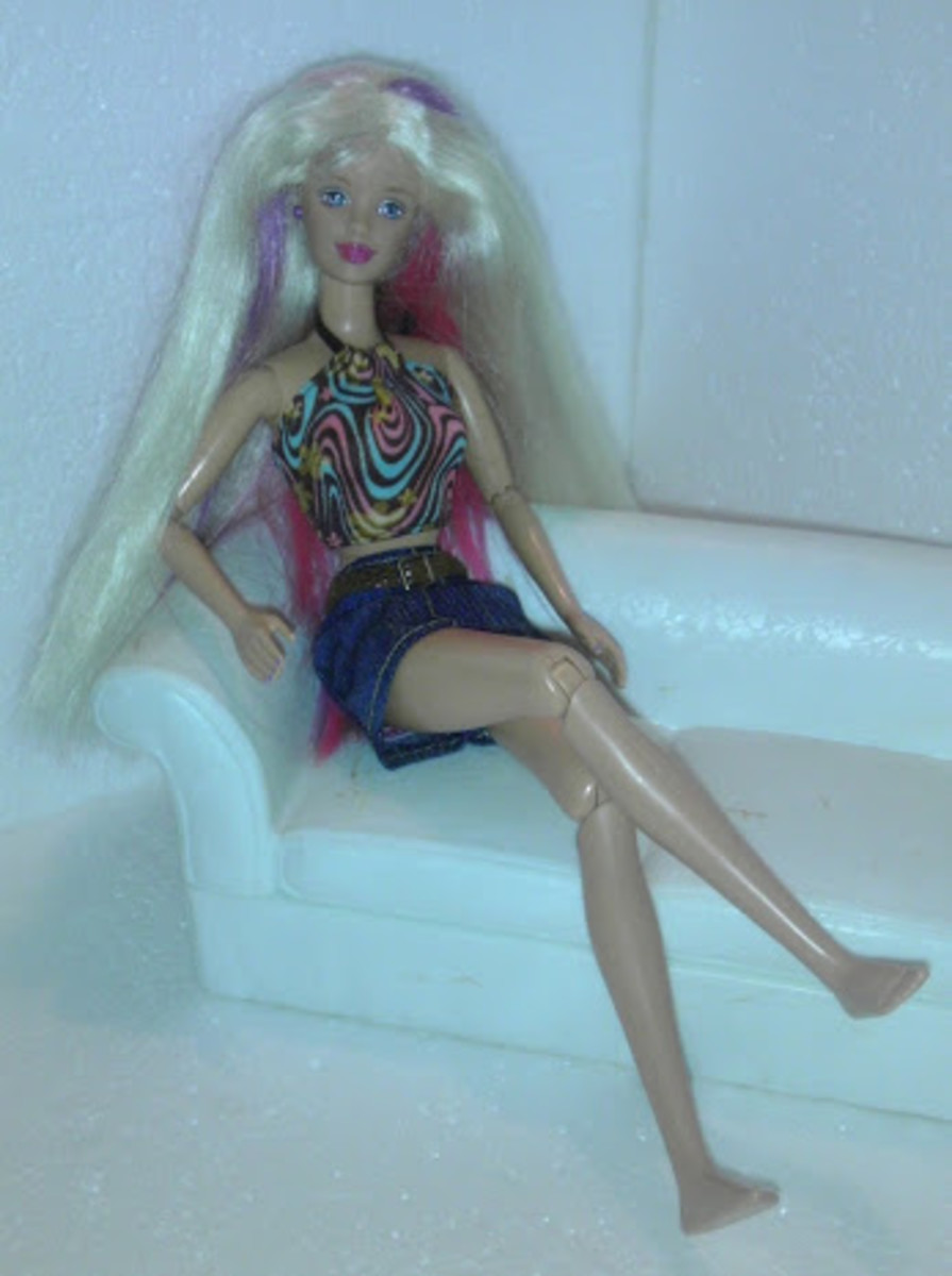 Barbie, before she went Zombie. The poor thing had no idea what she was getting into!