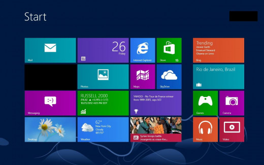 Navigate to the Windows 8 Start screen, then connect the external monitor to one of your Windows 8 computer's video inputs.