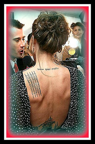 Angelina Jolie Tattoos