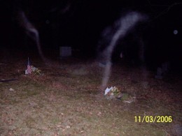 Haunted cemetaries can produce more than spirit lights - spirit attachment has also occurred.