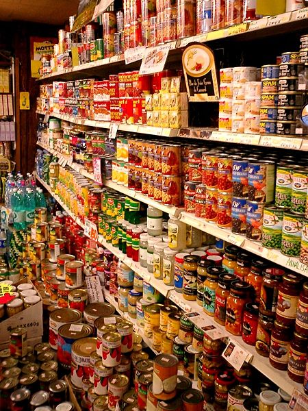 Canned goods have a long shelf life and can be used after the emergency passes