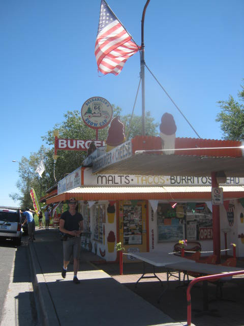 Snow Cap Drive-in, Route 66 in Seligman, AZ