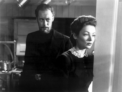 Rex Harrison and Gene Tierney in The Ghost and Mrs. Muir (1947)