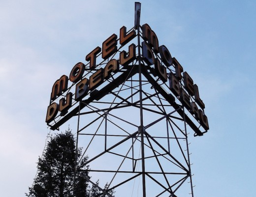 The DeBeau Motel, once for upper class motorists along Route 66, now in service as a popular international youth hostel.