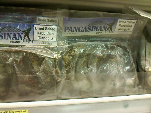 Dried fish.