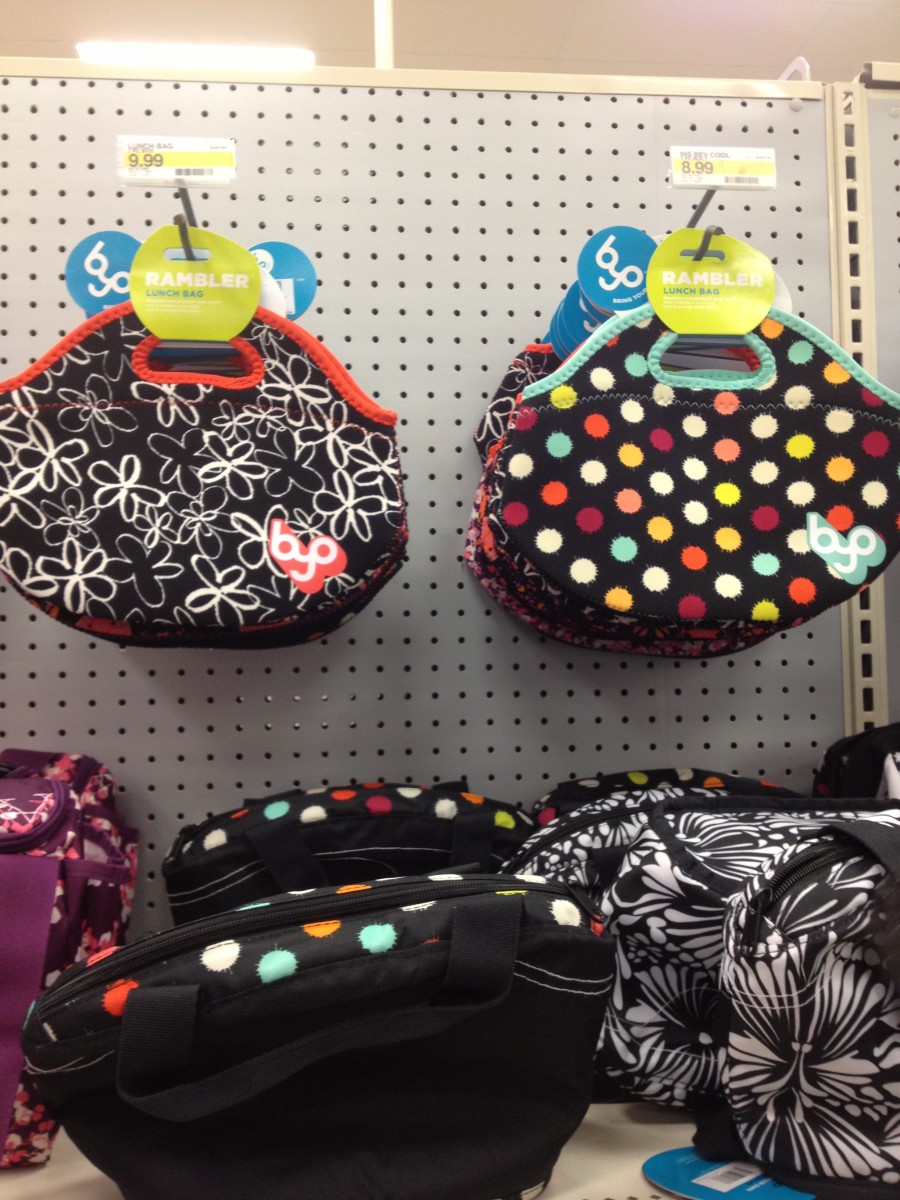 These purse-like lunch bags are popular with older elementary girls. 