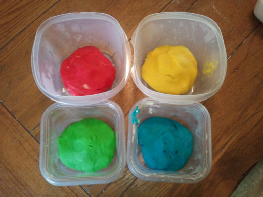 This is the finished Crazy Creative Colorful Cookie dough after adding Betty Crocker Classic Gel Food Colors. The intensity of colors can be controlled by the amount used.