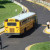 Riding the school bus just like everyone else. Riding the school bus just like everyone else.