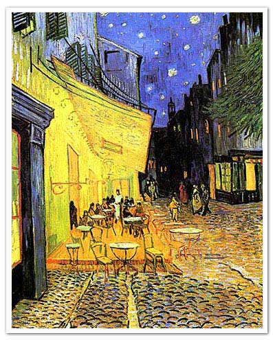 Cafe Terrace at Night" by Vincent Van Gogh.