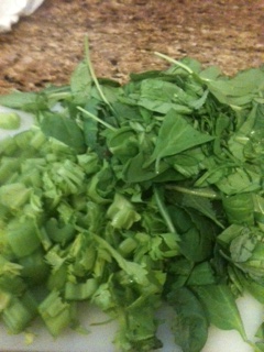 Add a variety of greens