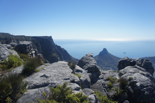 Great views of Cape Town from the top