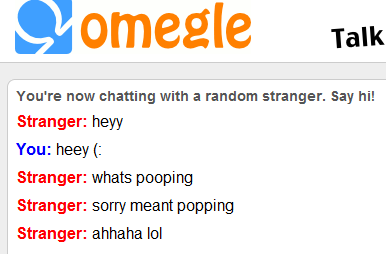 I had a conversation on Omegle, it didn`t go as planned.