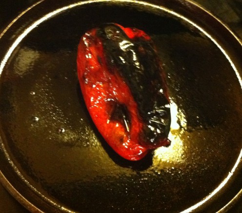 Roasted Red Bell Pepper Fresh from the Oven