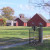 View of the other buildings on the plantation. The large one is the granary. 