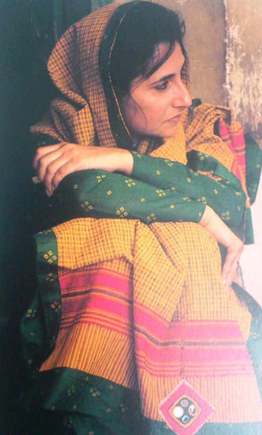 Woman Wearing a Shawl