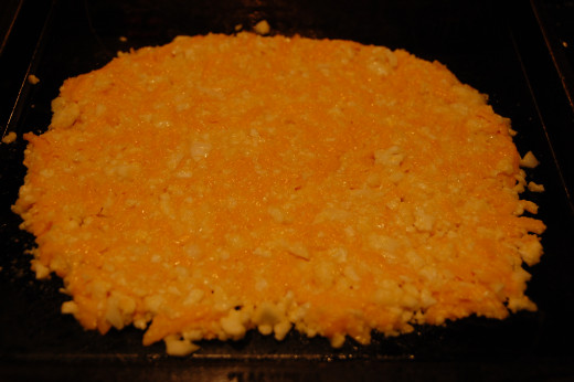 Spread out the mixture onto a cookie sheet or pizza pan