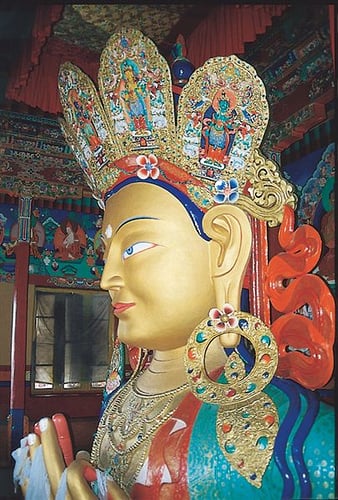 Thikse monastery in Ladakh, a  Buddhist land the the shadow of the high Himalayas