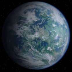 The planet Alderaan, which in this era is a militarised world, home to some of the Republic's most hi-tech and destructive weaponry.