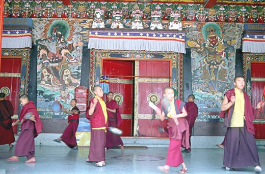 Rumtek Monastery, a replica of Chofuk monastery of central  Tibet