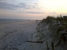 BEACHES AND DUNES WASHED BACK TO THE SEA